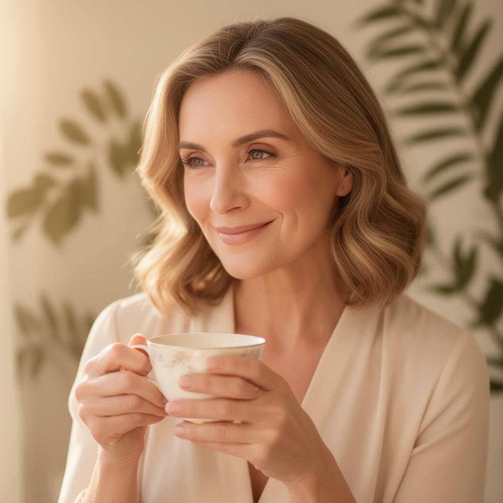 Woman feeling balanced and energized